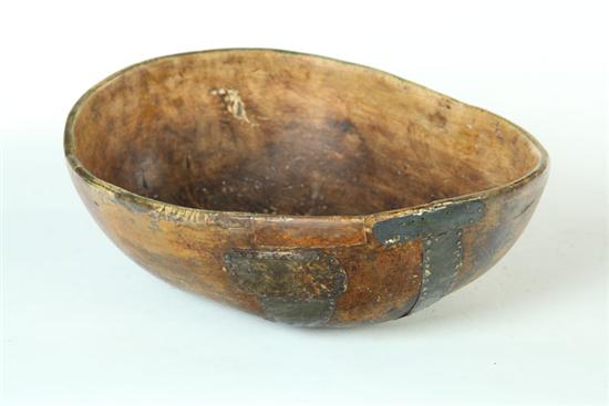 TREEN BOWL American dated 1807 12190e