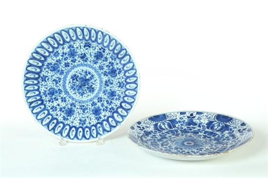 TWO DELFT CHARGERS Possibly England 12192c