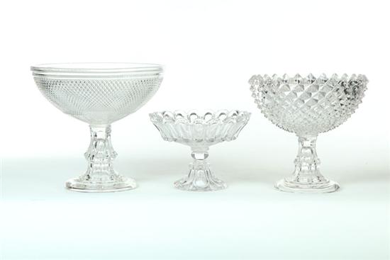 THREE GLASS COMPOTES American 121940