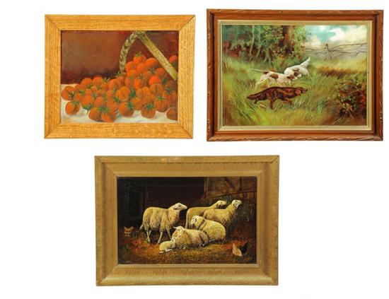 THREE PAINTINGS (AMERICAN  LATE