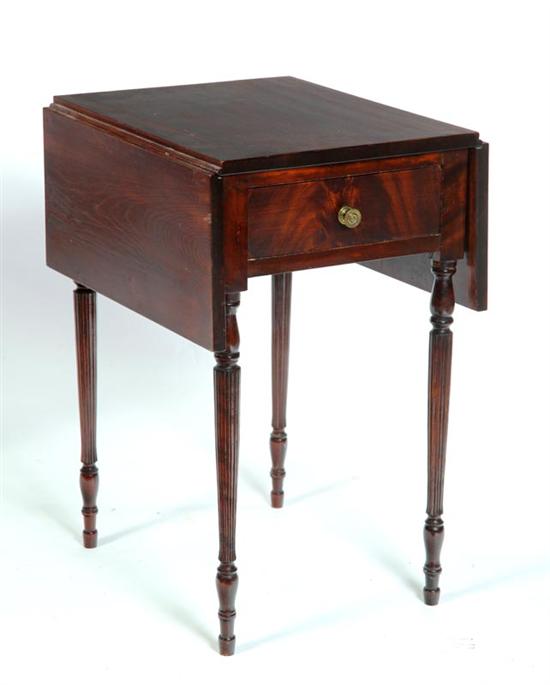 SHERATON DROP LEAF TABLE.  American