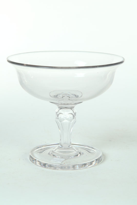 BLOWN AND CUT COMPOTE  American  2nd
