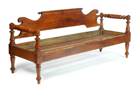 CURLY MAPLE AND CHERRY DAYBED SOFA  1219b2