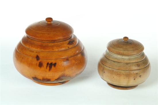 TWO PEASEWARE CONTAINERS.  American
