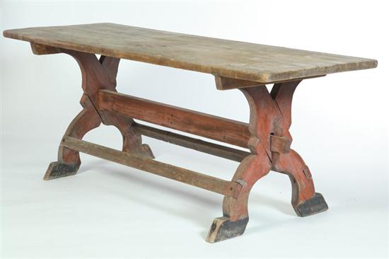 COUNTRY TABLE American 19th 1219ee