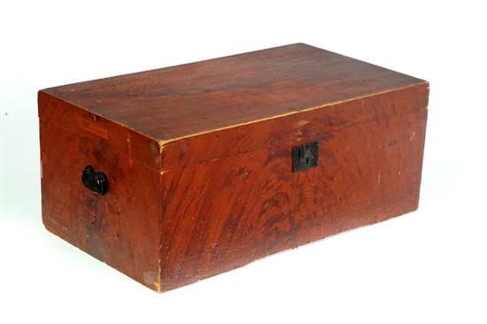 PAINT DECORATED BOX OR SMALL TRUNK.
