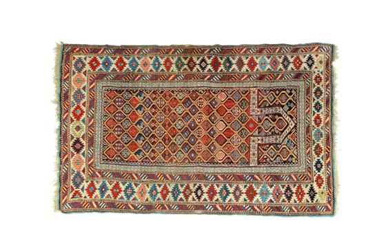 ORIENTAL RUG.  Kuba prayer. Polychrome