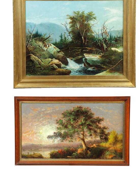 TWO LANDSCAPES (AMERICAN  LATE