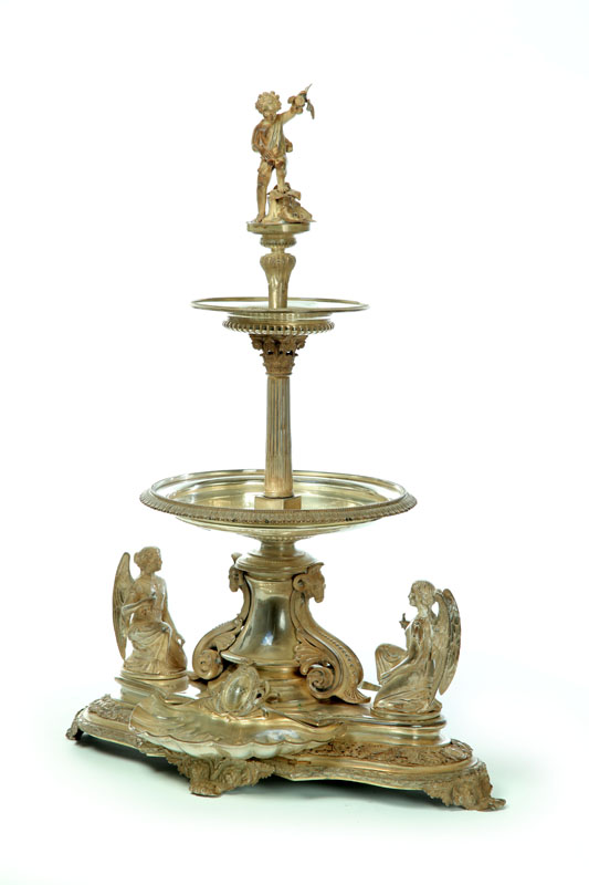 MONUMENTAL VICTORIAN SILVER CENTERPIECE  121a57