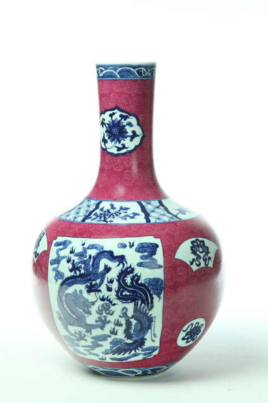 VASE China porcelain Incised 121a88