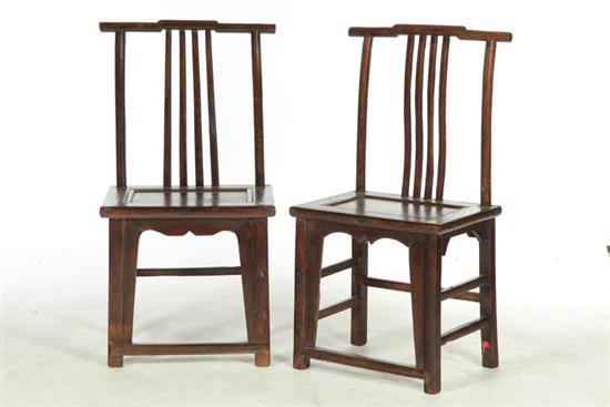 SET OF FOUR SIDE CHAIRS.  China