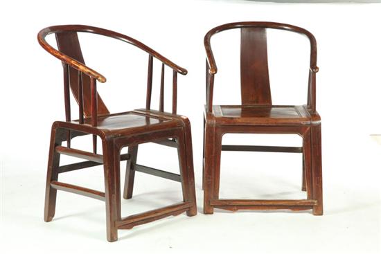 PAIR OF ARMCHAIRS.  China  19th