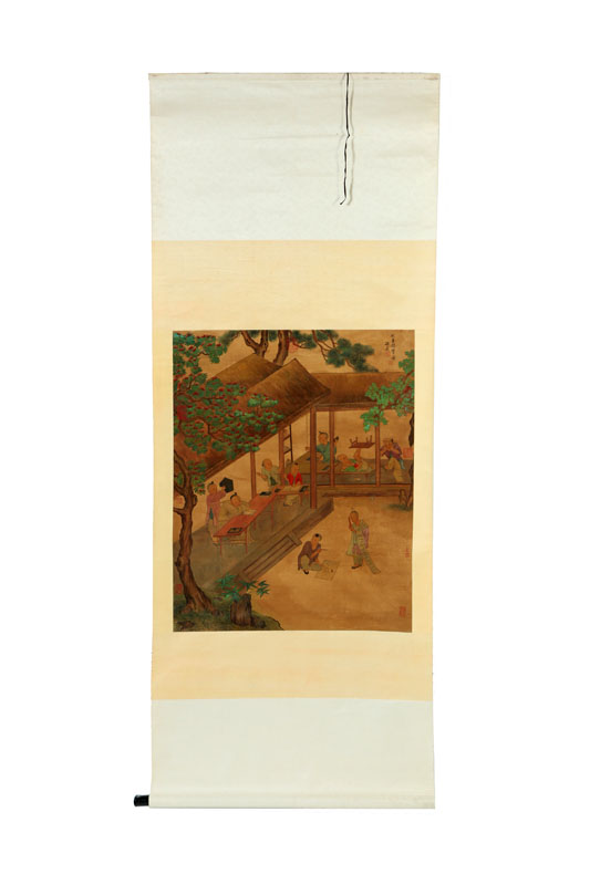 SCROLL.  Asian  18th-19th century