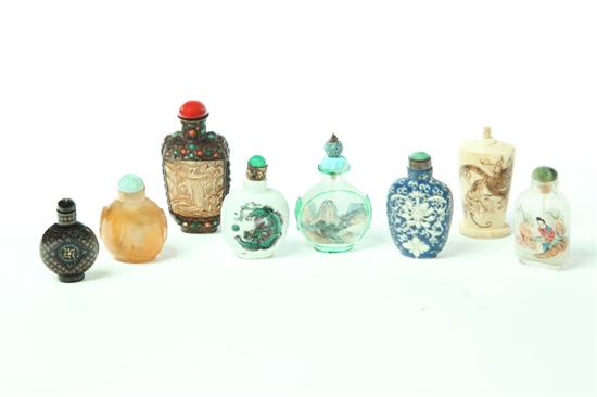 EIGHT SNUFF BOTTLES Asian 20th 121b65