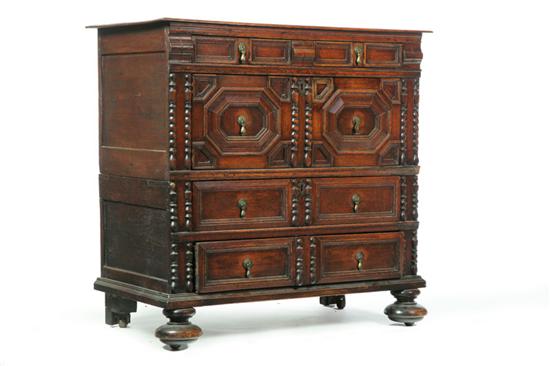 JACOBEAN-STYLE CHEST OF DRAWERS.