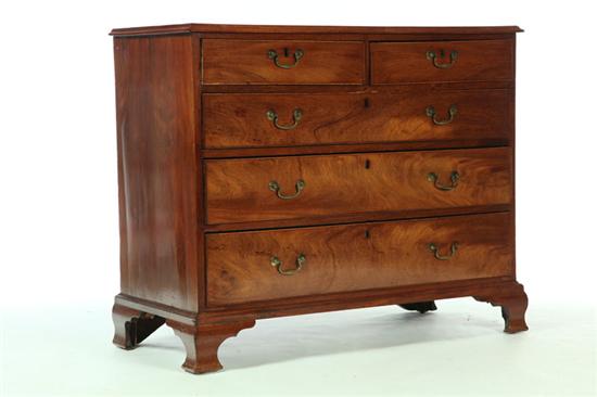 GEORGE III CHEST OF DRAWERS.  England