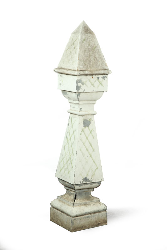 TIN ARCHITECTURAL FINIAL.  American