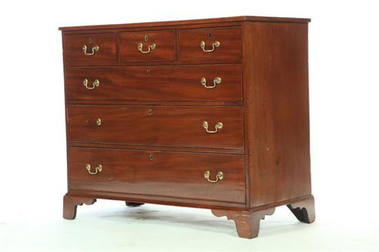 GEORGE III CHEST OF DRAWERS.  England