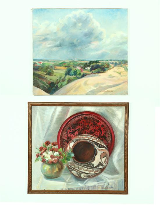 TWO PAINTINGS BY CHRISTINA ACKERMAN 121bfc