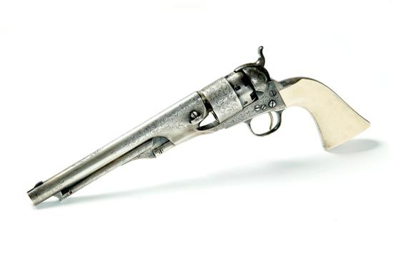 ENGRAVED COLT MODEL 1860 ARMY REVOLVER  121c23