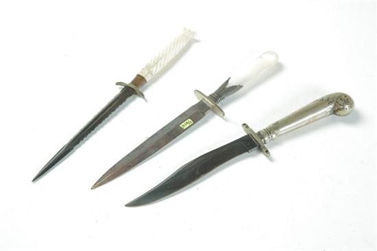 THREE KNIVES.  England  2nd half-19th