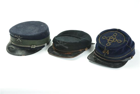 THREE HATS.  All 2nd half-19th century.