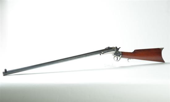 STEVENS TIP-UP RIFLE.  Nickel plated