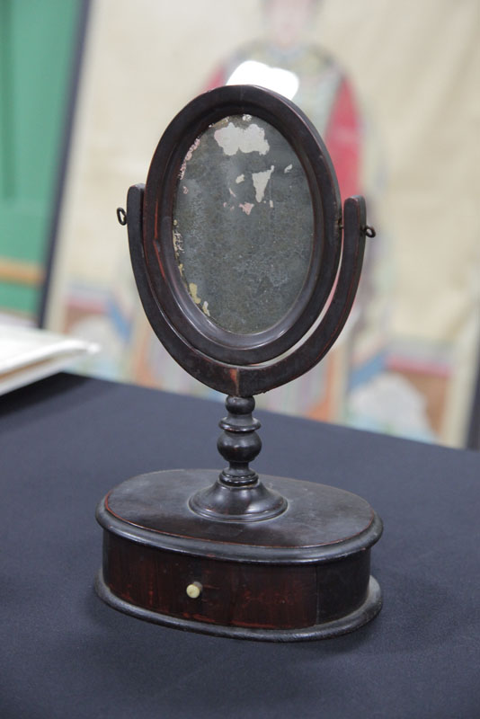 MINIATURE DRESSING MIRROR. Early