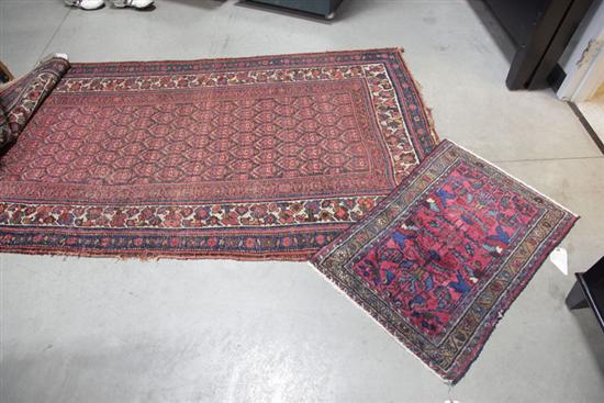 TWO ORIENTAL STYLE RUGS A mat 121e0b