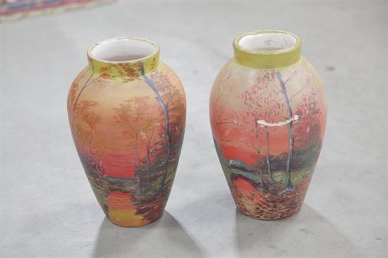 TWO POTTERY VASES Similar vases 121e12