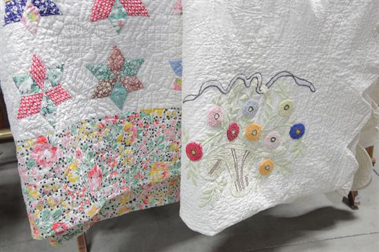 TWO QUILTS. Both are cotton  twentieth