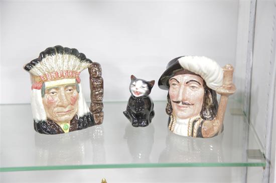 THREE PIECES OF ROYAL DOULTON.