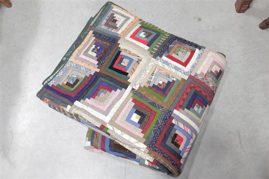 LOG CABIN QUILT Pieced with a 121e90