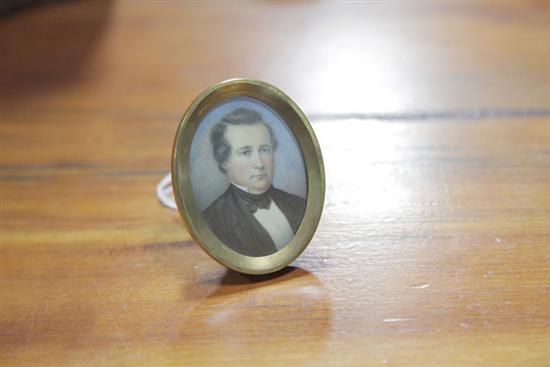 MINIATURE ON IVORY. Nineteenth century