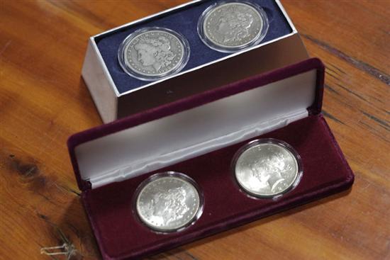 FOUR SILVER DOLLARS Includes two 121eef