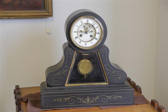 FRENCH MANTEL CLOCK. Eight day  time/strike