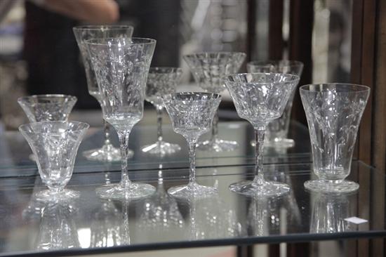 FORTY-THREE PIECE SET OF FOSTORIA STEMWARE.