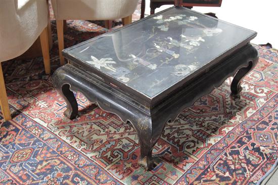 ORIENTAL STYLE LOW TABLE. Black