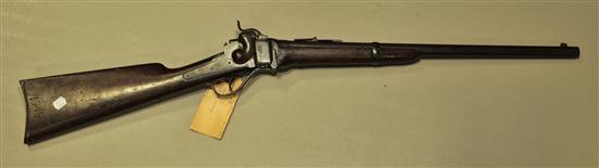 SHARPS SADDLE RING CARBINE. Early model