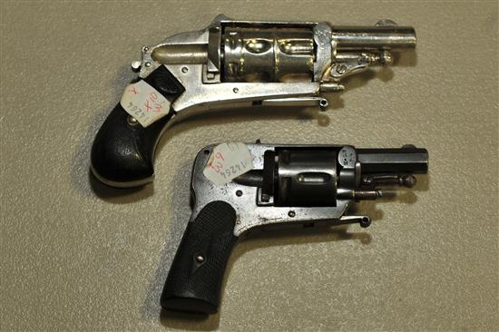 TWO REVOLVERS. Belgian ''bicycle''