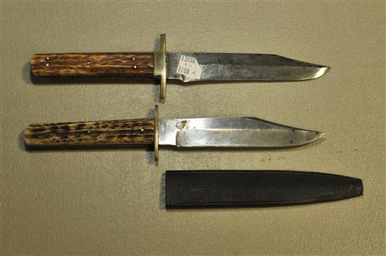TWO SHEFFIELD KNIVES One marked 121fdf