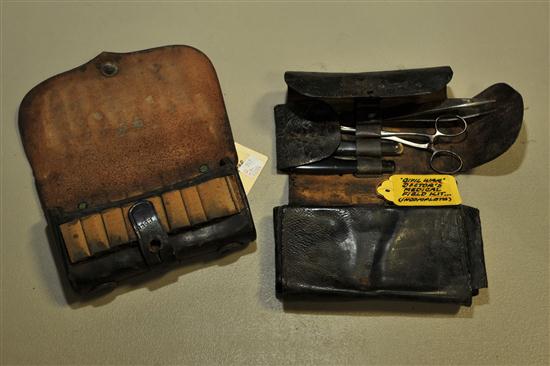 CARTRIDGE BOX AND FIELD MEDICAL POUCH.