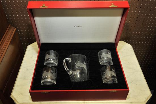 CARTIER BEVERAGE SET. French  20th