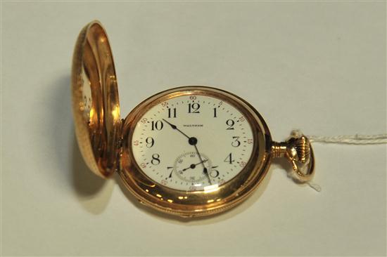 LADY WALTHAM POCKET WATCH Hunter s 12205f