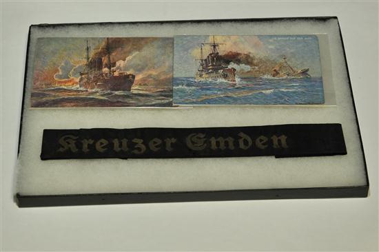 THREE GERMAN KREUZER EMDEN ITEMS  122087