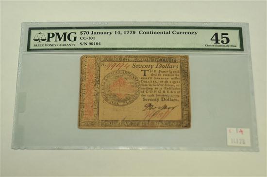 AMERICAN CONTINENTAL CURRENCY NOTE.