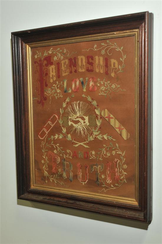 NEEDLEPOINT American 19th century 1220b4