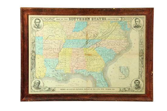 HARPER'S MAP OF THE SOUTHERN STATES.