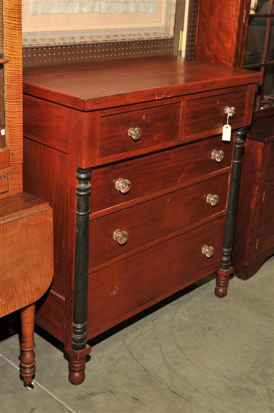 EMPIRE CHEST OF DRAWERS. Cherry