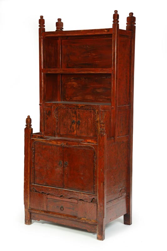 STEPBACK CUPBOARD.  Mongolia  20th